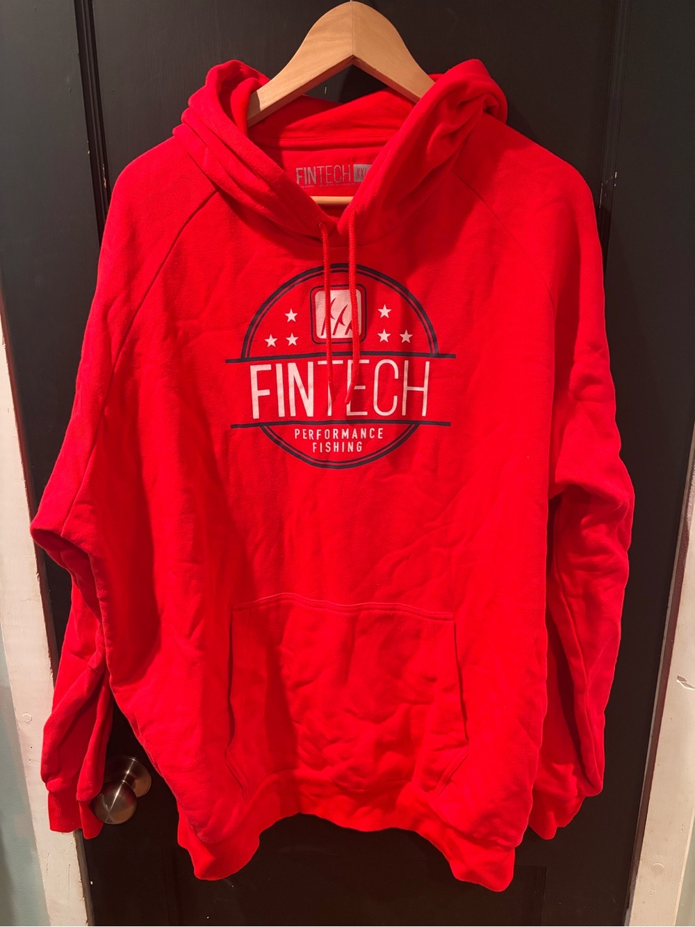 Fintech Performance Fishing Red Pullover Hoodie Men’s XXL